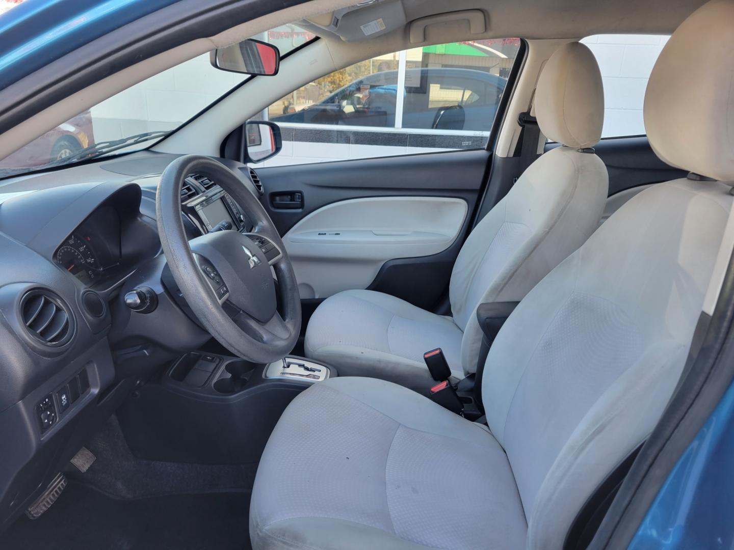 2020 Blue Mitsubishi Mirage G4 (ML32F3FJ1LH) with an 1.2L I3 F DOHC 12V engine, Automatic transmission, located at 503 West Court, Seguin, TX, 78155, (830) 379-3373, 29.568621, -97.969803 - Photo#4